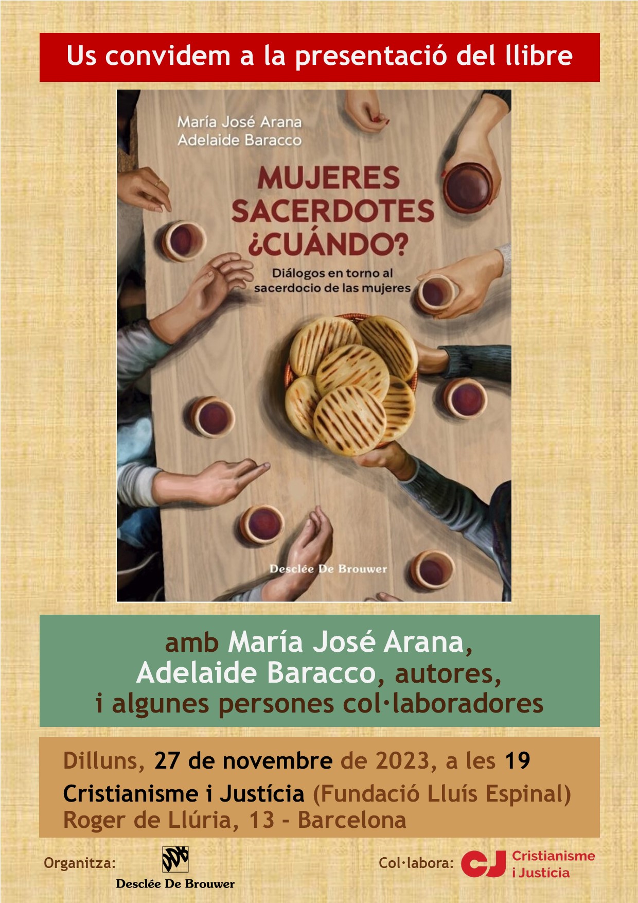 Presentación del libro Mujeres sacerdotes cuando Cristianisme i